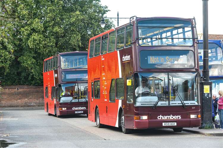 Chambers Buses at Sudbury Bus Station
