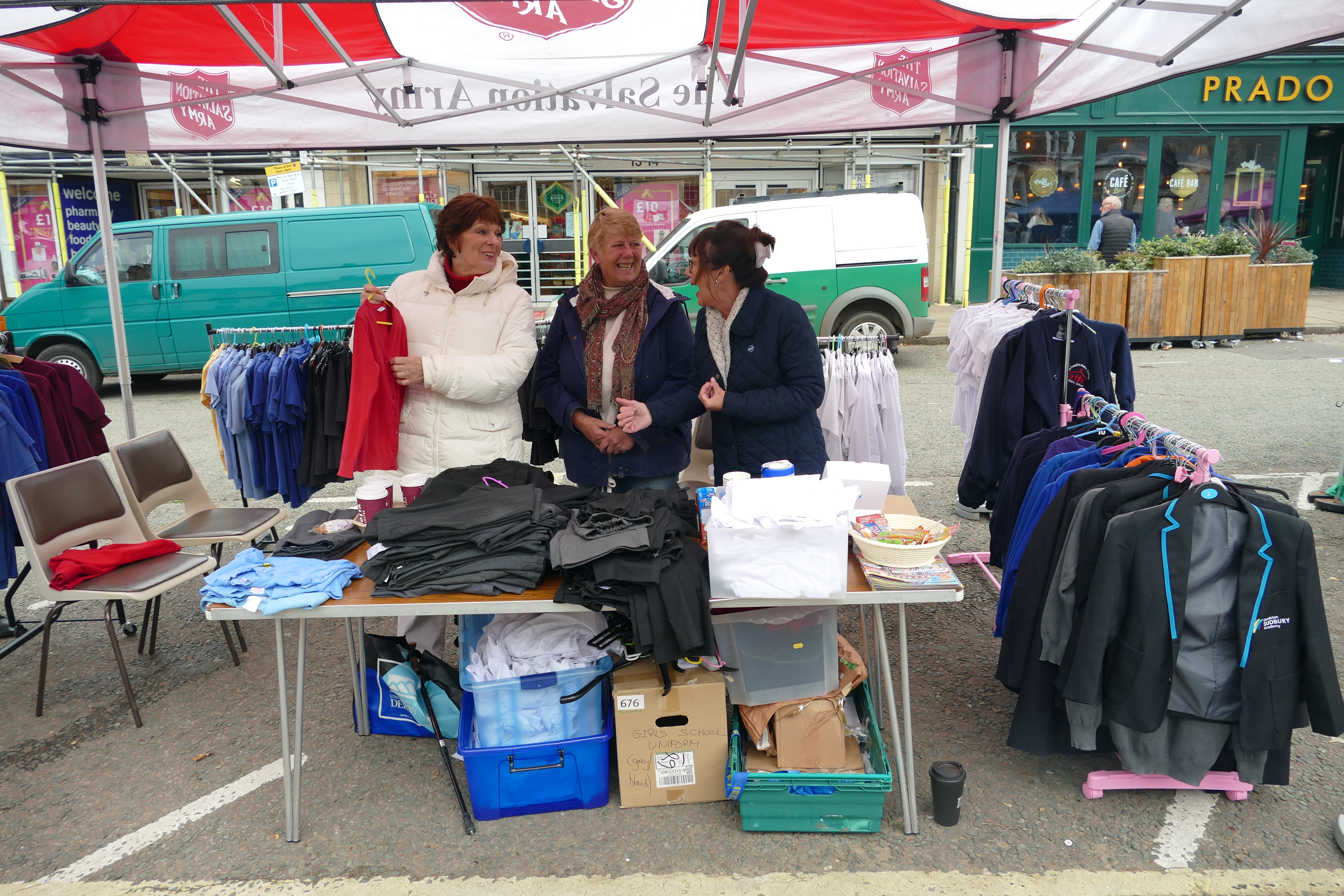 Salvation Army selling second-hand school unifoms